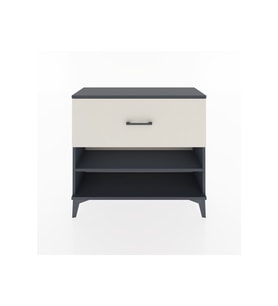 Arges Şifonyer Tek Raflı Tek Çekmeceli 88x30x80 Antrasit-Aytaşı