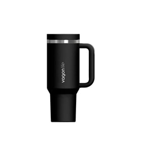 VAGONLİFE KULPLU ÇELİKLİ PİPETLİ/PİPETSİZ RAHAT İÇİM PASLANMAZ ÇELİK TERMOS CUP VGN1103 1200 ML SİYA