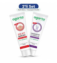 Agarta Doğal Tam koruma Diş Macunu 90 ML Diş Eti Bakımı & Hassasiyet -Ferahlık 90 ML (Karma 2Li Set)