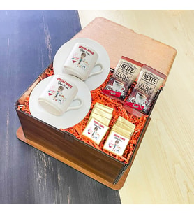 Dental Nurse Türk Kahvesi Fincanı Ahşap Kutulu Set 001