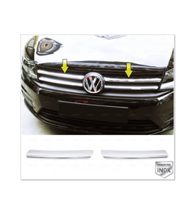 VW Caddy Krom Ön Panjur 2 parça 2015 ve üzeri Paslanmaz Çelik