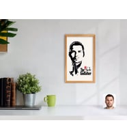 BK Gift Kişiye Özel Godfather Baba Tasarımlı Dekoratif Retro Ahşap Tablo-6