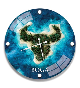 Boğa Cam Saat - 40 cm