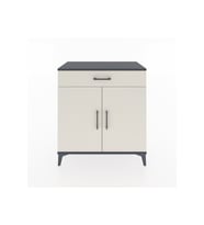 Hyperion Şifonyer Tek Raflı Tek Çekmeceli 2 Kapaklı 88x44x96 Antrasit-Aytaşı