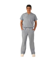 Emel Tekstil Doktor Terikoton Erkek Koyu Gri Doktor Cerrahi Yaka Takım