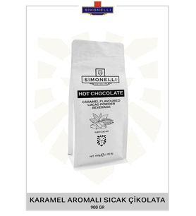 Simonelli Sıcak Çikolata Karamel Aromalı 900g Paket
