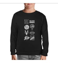 BTS - İmza Logo Siyah Çocuk Sweatshirt