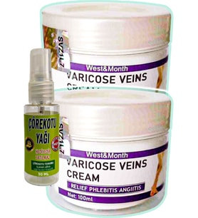 Varicose Veins 100 ml 2 Adet West&month + Çörek Otu Yağı Yağı 30 ml