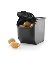 Tupperware 5,5 Lt Maksi Kiler Patates Soğan Saklama Kabı Siyah Kırmızı Etiket