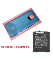 Xiaomi Redmi NOTE 9S Arka Kapak Batarya Kapağı + PİL (CAM) GRİ