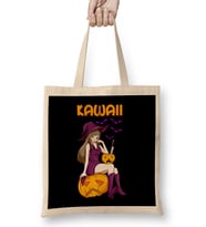 Kawaii Girl Halloween Anime Witch Waifu Bez Çanta Uzun Saplı