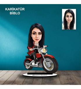 KİŞİYE ÖZEL KADIN TASARIMLI KARİKATÜR BİBLO B71