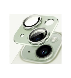 iPhone 15 / 15 Plus kamera lens koruyucu (Yeşil)