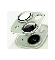 iPhone 15 / 15 Plus kamera lens koruyucu (Yeşil)