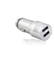 Araç Şarj Adaptörü 2X Usb 3.4A Metal - Gümüş ND1075