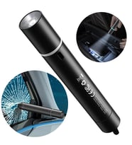 Baseus Savior Araç Pencere Camı Kırıcı ve Şarjlı Fener/Emergency Light-(5775) - LOHO3823-952 (Siyah)