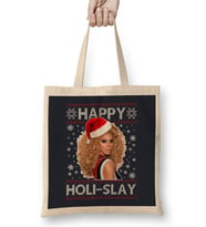Happy Holi Slay RuPaul Christmas Knit Bez Çanta Uzun Saplı