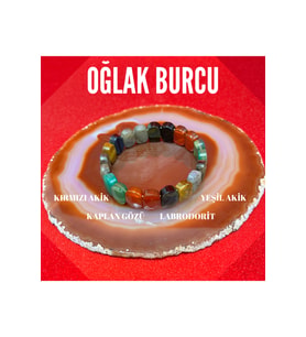 Oğlak Burcu Doğal Taş Roleks Bileklik