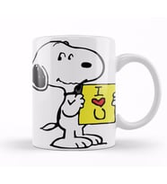 Snoopy Peanuts I Love You Kupa Bardak Porselen