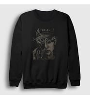 Presmono Unisex Siyah Broken Rapper NF Sweatshirt 304810tt