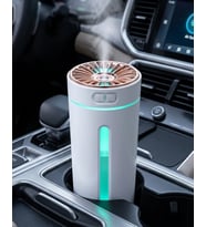 Araç İçi Hava Nemlendirici 5 Esans Hediyeli Led Işıklı Usb Buhar Makinesi