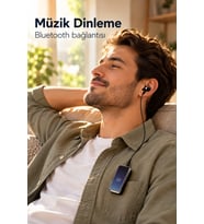 Tek Kulaklıklı Bluetooth Kulaklık Klipsli ve Yan Tuşlu
