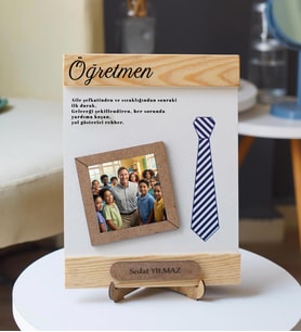 Öğretmenler Günü Ahşap Fotoğraflı Çerçeve