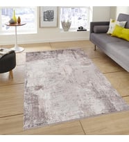 Sanat Halı Doku 1093 Gri Modern Halı (Açık Gri)