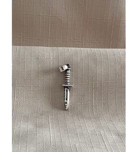 ÇAKI DESENLİ 925 AYAR GÜMÜŞ KOLYE UCU