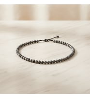 Gri Jasper 6 mm Dizi Doğal Taş Kolye
