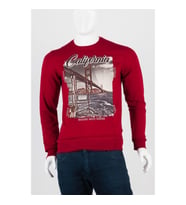Kaliforniya Unisex Pamuklu Slim Fit Sweatshirt Small (Karışık)