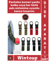 #ŞişeAparatı Kamp Doğa Seyahat Çanta Pantolon Askı Pratik Sağlam Portatif Su Şişesi Taşıma Aparatı