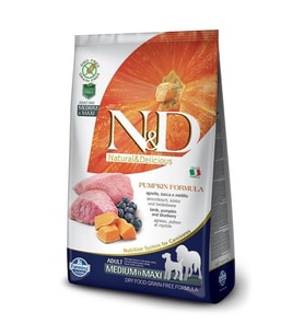 ND Tahılsız Balkabaklı Kuzu Etli Medium Maxi Köpek Maması 2,5 Kg