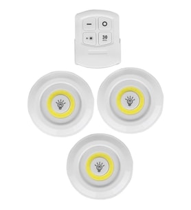Kablosuz Uzaktan Kumandalı 3lü Led Lamba Seti