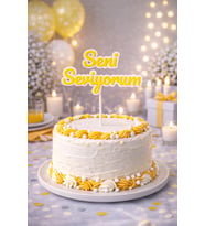 Pasta Süsleme Seti Türkçe Alıntı Koleksiyonu - Seni Seviyorum