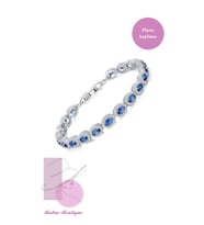 Rubin Boutigue Aaa+ Kalite Zirkon Platin Kaplama Ithal Bileklik 100