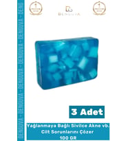 %100 Doğal Güzel Kokulu El Yüz Saç Vücut Cilt Orijinal Bitkisel Kolojen Sabunu 100G - 3 Adet