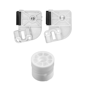 Volkswagen Transporter T5 için Cam Kriko Plastiği ve Makarası-Sol-Set