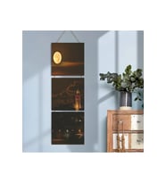 Ahşap Katlanabilir 3Lü Tablo - Tbl0101