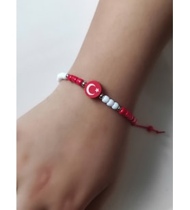 Türk Bayrak Figürlü Çocuk Bileklik (23 Nisan Özel)