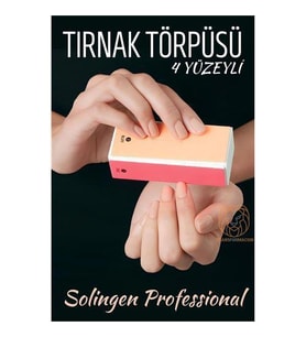 TransForMacion 4 Yüzeyli Tırnak Törpüsü ve Parlatma Blok Sünger Solingen Professional 716803