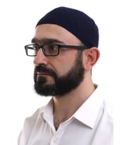 Baba Günü Hediyesi - Lacivert Kışlık Çapraz Desenli Dokuma Takke