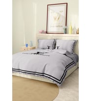 Marcalanya Çift Kişilik Nevresim Takımı Pamuklu Saten Kumaş 6 Parça 3D Dijital Baskı Duvet Cover Set Model.