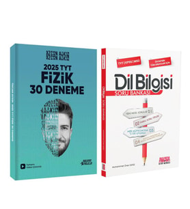 Parlayan Projeler TYT Fizik Deneme ve AKM Dil Bilgisi Soru Bankası Seti 2 Kitap