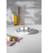 Nehir Silver Çelik 20 cm Kapaksız Omlet Sahan