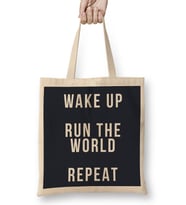 Running Wake Up Run The World Repeat Bez Çanta Uzun Saplı