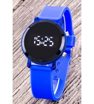 Mavi Dijital Led Çocuk Saati Kız/erkek Şirin Hediyelik Unisex Saat ST-304316