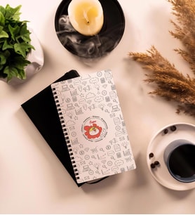 Aslan Burcu Beyaz Ahşap Defter