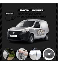 Dacia Dokker Oto Araç Kapı Koruma Fitili 5metre Parlak Siyah Renk