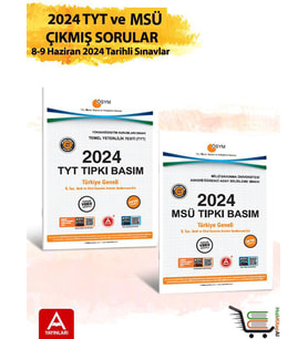 2024 TYT ve MSÜ Çıkmış Sorular 2024 Tıpkı Basımlar